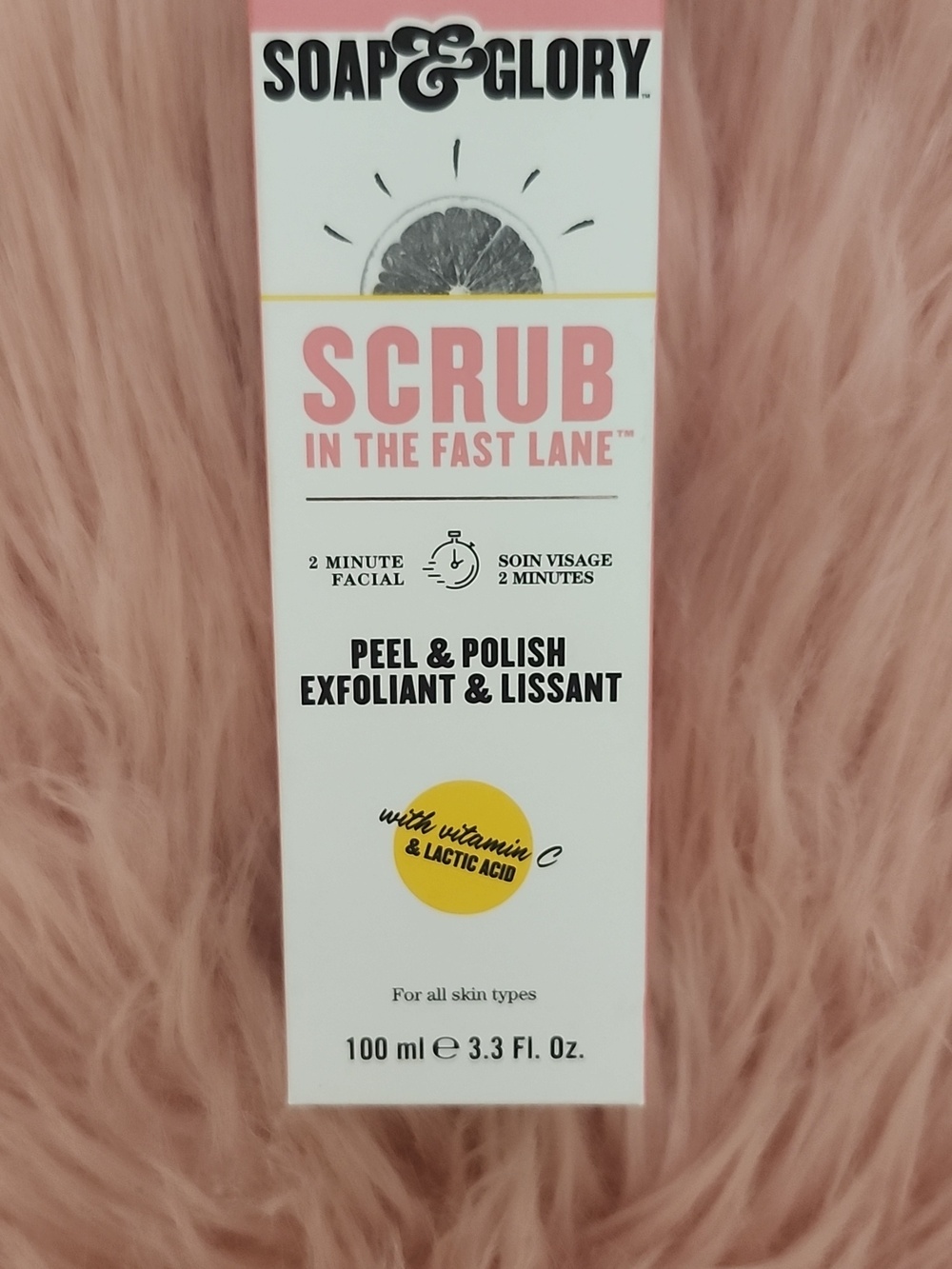 DISCONTINUED!! Brand New SOAP & GLORY SCRUB IN THE FAST LANE PEEL & POLISH